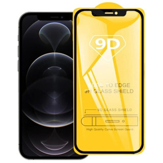 Nevamel ALLY İPhone 12/12 Pro 6.1 9D Full Glue Tempered Cam Ekran Koruyucu-(5775)