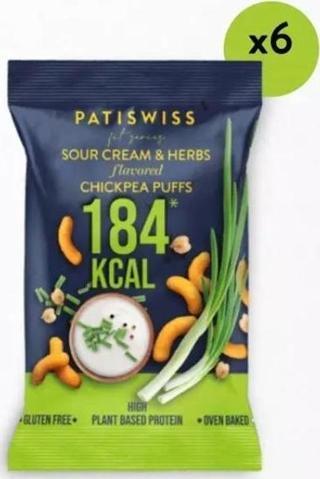 Patiswiss Ekşi Krema ve Baharat Aromalı Nohut Cips Seti 6 Adet