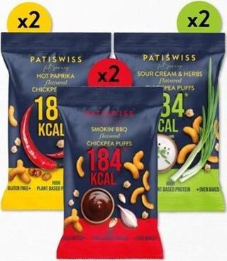 Patiswiss Karışık Nohut Cips Seti 6 Adet