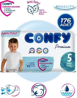 Confy Premium 5 Numara Bebek Bezi Junior 11 - 18 KG 176 Adet