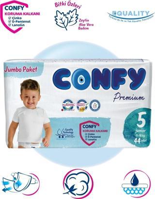 Confy Premium 5 Numara Bebek Bezi Junior 11 - 18 Kg 44 Adet