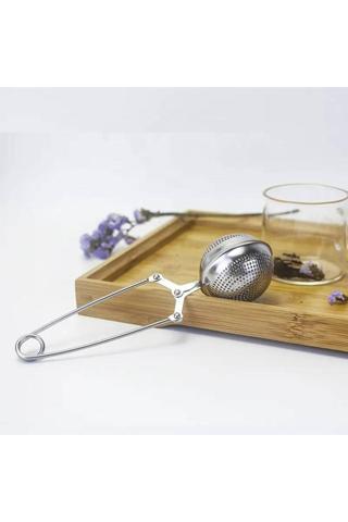 Mahmood Tea Küre Tasarımlı Silver Renkli Paslanmaz Çelik Çay Süzgeci