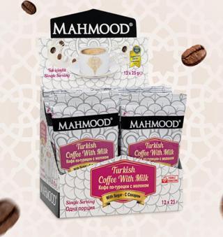 Mahmood Coffee Sütlü Şekerli Hazır Türk Kahvesi 12 Adet X 25 gr