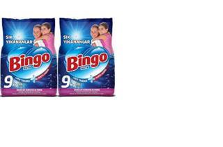Bingo Matik Toz Çamaşır Deterjanı Sık Yıkananlar Beyazlar ve Renkliler 120 Yıkama 2 x 9 kg - 18 kg