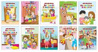 Mini Mini Bizler - Okul Öncesi Eğitici Hikaye Seti - 10 Kitap Takım - Kolektif  - Pembe Patikler