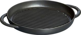 Staub Döküm Izgara Çift Kulp Siyah 26 Cm
