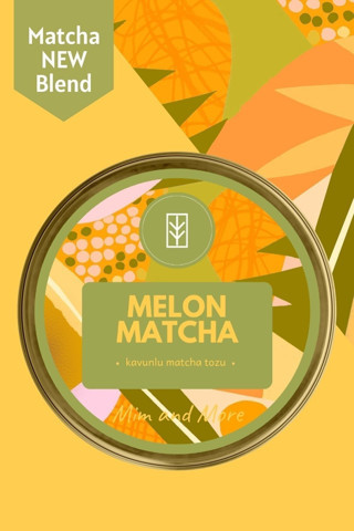 Melon Matcha - Kavun Aromalı Matcha, 25 gr