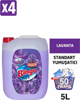 Bingo Soft 5lt Lavanta 4 Adet