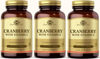 Solgar Cranberry Extract With Vitamin C 60 Kapsül 3 Adet