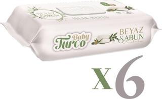Baby Turco 90 Lı Beyaz Sabun Kokulu Islak Havlu 6 Lı Set