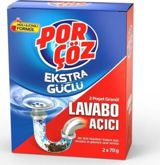 Porçöz Por-çöz Ekstra Güçlü Lavobo Açıcı 2x70 Gr