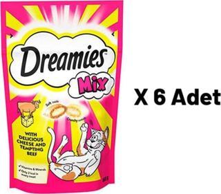 Dreamies Mix Sığır Etli Yavru ve Yetişkin Kedi Ödülü 60 Gr 6'lı