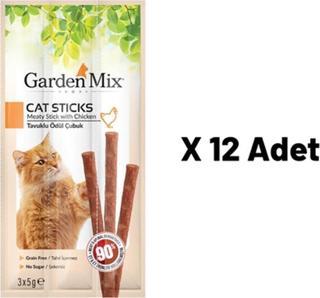 Gardenmix Tavuklu Kedi Stick Ödül 3x5g 12'li