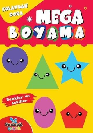 Mega Boyama - Renkler ve Şekiller - Kolaydan Zora
