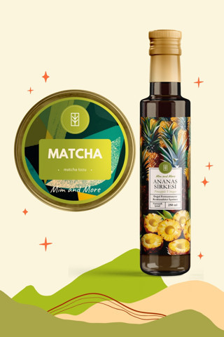 Sirke & Matcha Seti (Ananas Sirkesi, Saf Matcha)