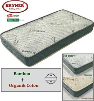 Heyner 100X150 Çift Yönlü Bamboo Ve Organic Cotton Yaylı Yatak 100X150 Ortopedik Yaylı Yatak