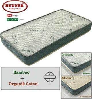 Heyner 90X170 Çift Yönlü Bamboo Ve Organic Cotton Yaylı Yatak 90X170 Ortopedik Yaylı Yatak