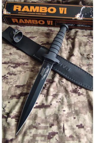 Rambo 6 Bıçağı Deri Kılıf Ile Birlikte