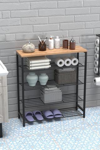 Retodesign 5 Katlı Ayakkabılık - Banyo Rafı - Çok Amaçlı Raf 1890