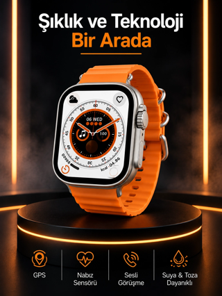 Akıllı Saat İos 49 Mm Nfc Özelliği Gps Takibi Yeni Nesil