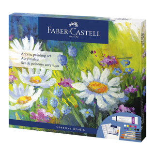 Faber-Castell Akrilik Boya Boyama Seti 18 Parça 12x9ml