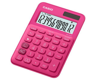 Casio Hesap Makinesi 12 Hane Ms-20Uc-Rd Renkli Masaüstü