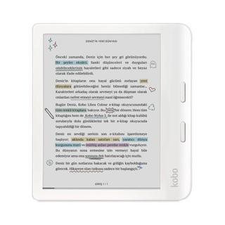 Kobo Libra Colour E-Kitap Okuma Cihazı Beyaz