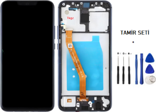 Huawei Uyumlu MATE 20 LİTE Lcd Ekran Dokunmatik  Kalite ÇITALI MAVİ + TAMİR SETİ