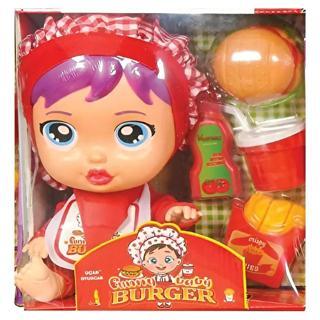 Oyuncak Bebek Hamburger Seti Kırmızı