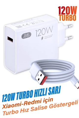 Xiaomi Redmi Note 14 - Note 14 Pro Uyumlu Turbo Hızlı Şarj Aleti 67W - 120W