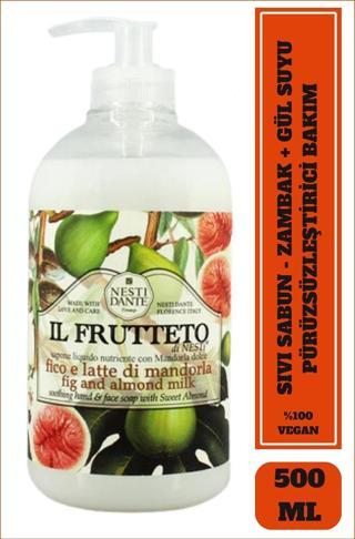 Sıvı Sabun  IL Frutteto İncir ve Badem Sütlü Arındırıcı Vegan Bakım 500 ml