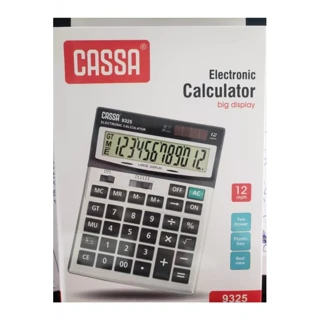 Cassa Hesap Makinesi Elektronik 12 Hane Siyah 9325