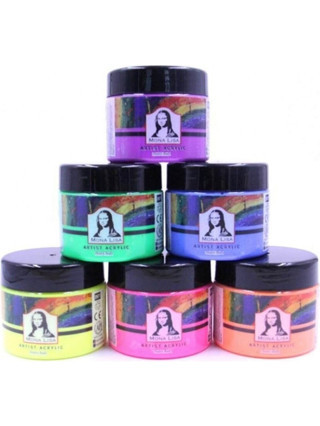 Südor Mona Lisa Akrilik Boya Seti 6 Neon Renk X 125 Ml