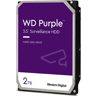 Wd Purple 3.5 Sata Iıı 6gb/s 2tb 256MB 7/24 Guvenlik WD22PURZ