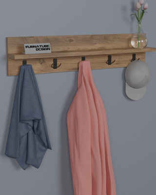 Portmanto Duvar Askılığı Antre Hol Askılık Atlantik Çam