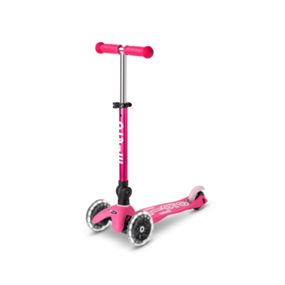Mini Micro Deluxe Foldable Led Pink Scooter