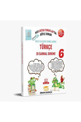 Sinan Kuzucu Yayınları 6. Sınıf Türkçe Sarmal Branş Denemeleri  - Sinan Kuzucu Yayınları