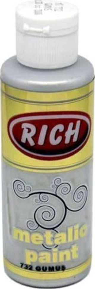 Rich Metalik Akrilik Boya 120 cc. 732 GÜMÜŞ