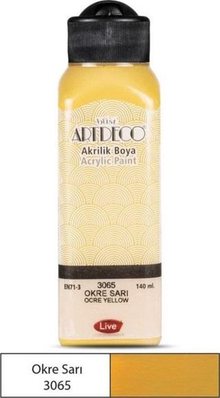 Artdeco Akrilik Boya 140 ml. 3065 OKRE SARI