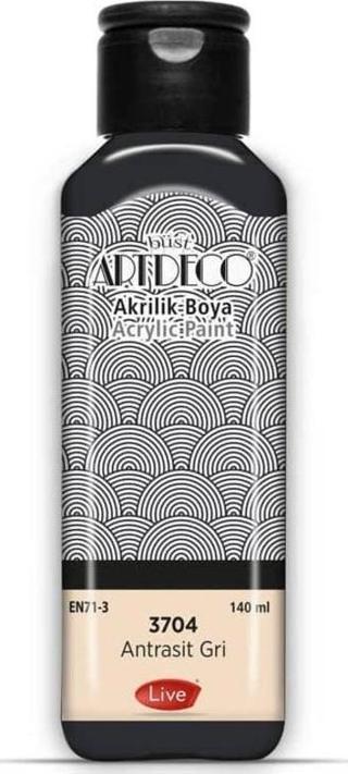 Artdeco Akrilik Boya 140 ml 3704 ANTRASİT GRİ