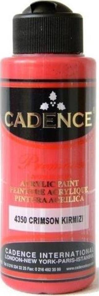 Cadence Premium Akrilik Boya 120 ml. 4350 Crimson Kırmızı