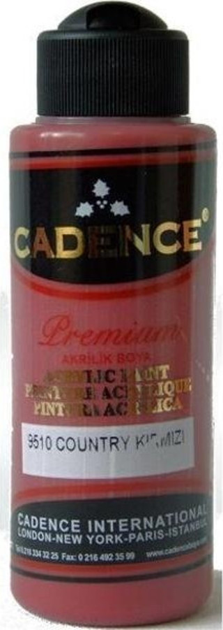 Cadence Premium Akrilik Boya 120 ml. 9510 Country Kırmızı