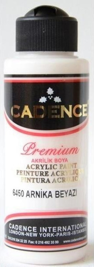 Cadence Premium Akrilik Boya 120 ml. 6450 Arnika Beyaz