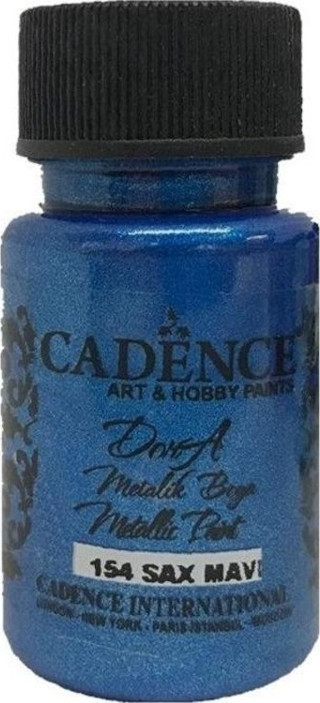 Cadence Dora Metalik Boya 50 ml. 154 Sax Mavi