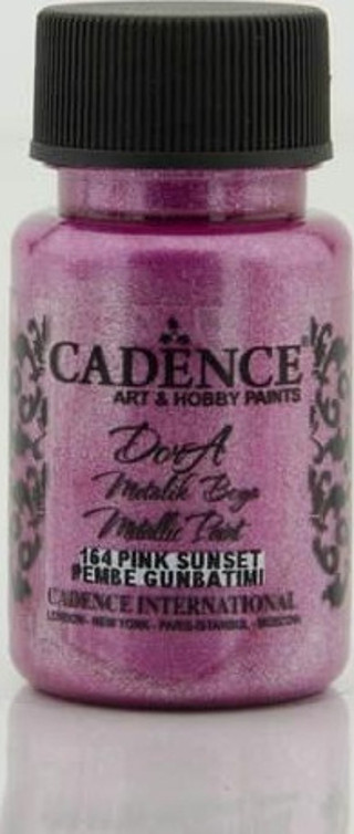 Cadence Dora Metalik Boya 50 ml. 164 Pembe Günbatımı