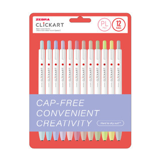 Zebra ClickArt Market Pen 0.6mm 12 Renk Tükenmez Kalem Seti