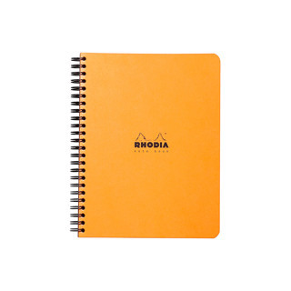 Rhodia Classic Yandan Spiralli Kareli Not Defteri 80 Gram A5+(160x210mm) 80 Yaprak Turuncu Kapak