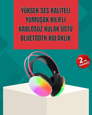 Type-C Şarjlı RGB Işıklı Bluetooth Kulaklığı