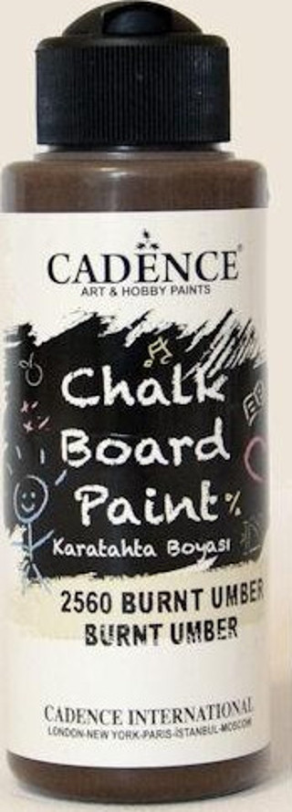 Cadence Chalkboard Paint Karatahta Boyası 120 ml. 2560 Burnt Umber