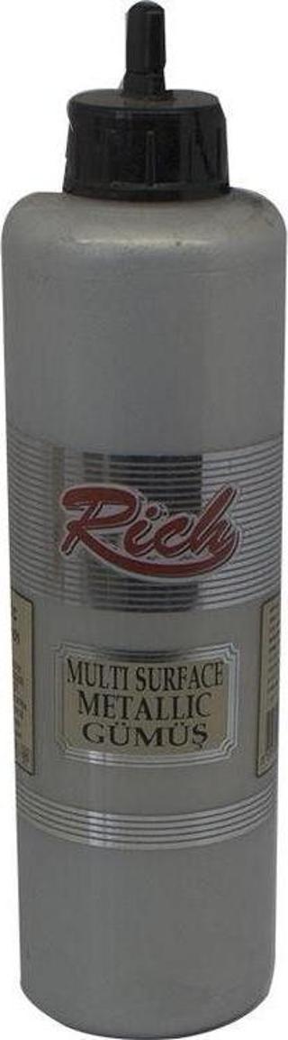 Rich Multi Surface Metalik Her Yüzey İçin Akrilik Boya 500 cc. 6502 GÜMÜŞ